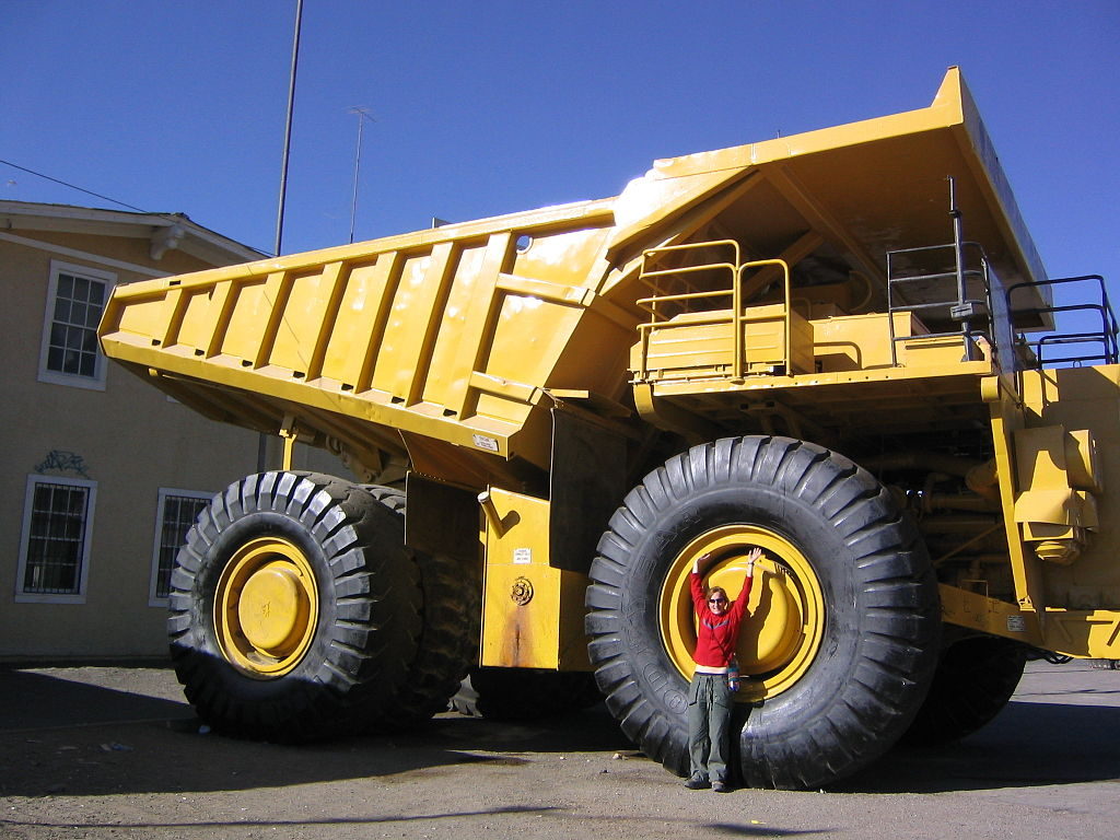 Recycling mining tires